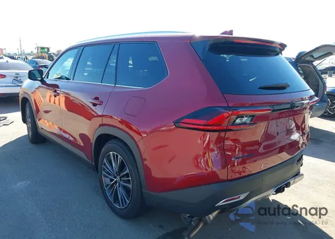 2025 Toyota Grand Highlander Hybrid Platinum Max из США, поврежденный, VIN 5TDADAB51SS024735